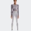 Kadın Studio Knit Long-T Crop